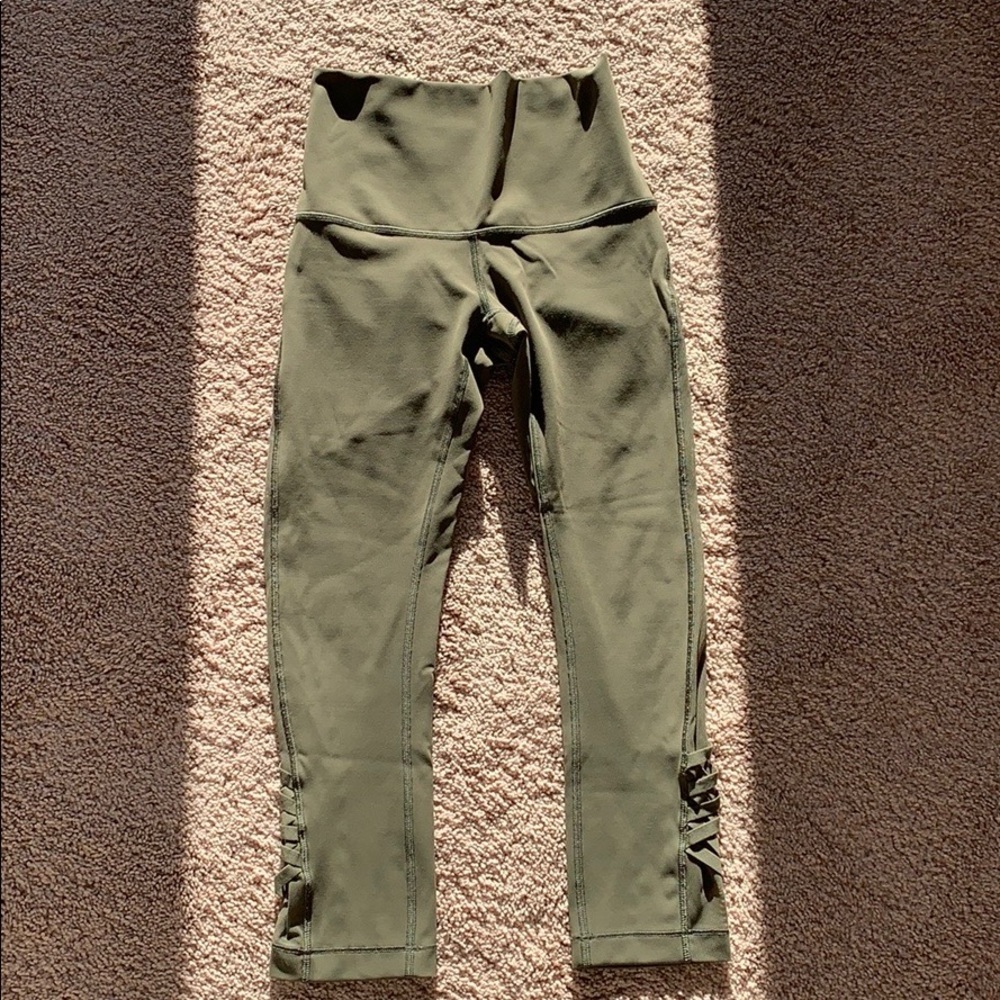 Olive green lululemon leggings